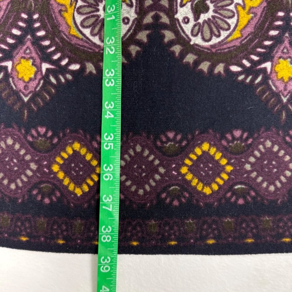 XL Sacred Threads Embroidered Boho Festival Blue Gray Plush Paisley Dress - Picture 9 of 11